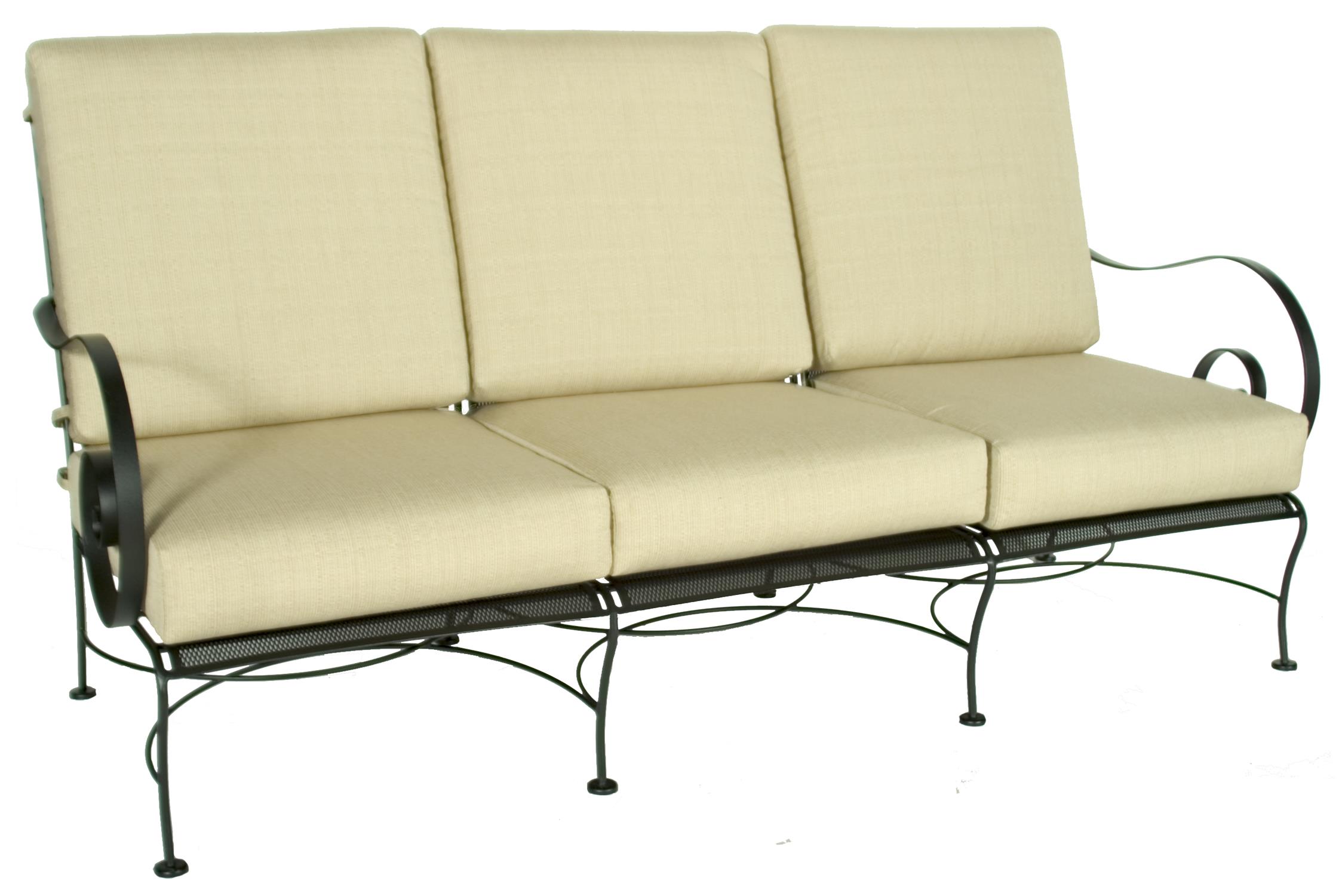 O.W. Lee Avalon Sofa with Curved Arms and Arched Back Conlin's Furniture Outdoor Sofa